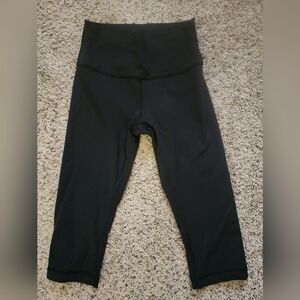 lululemon athletica Black Cropped Leggings
